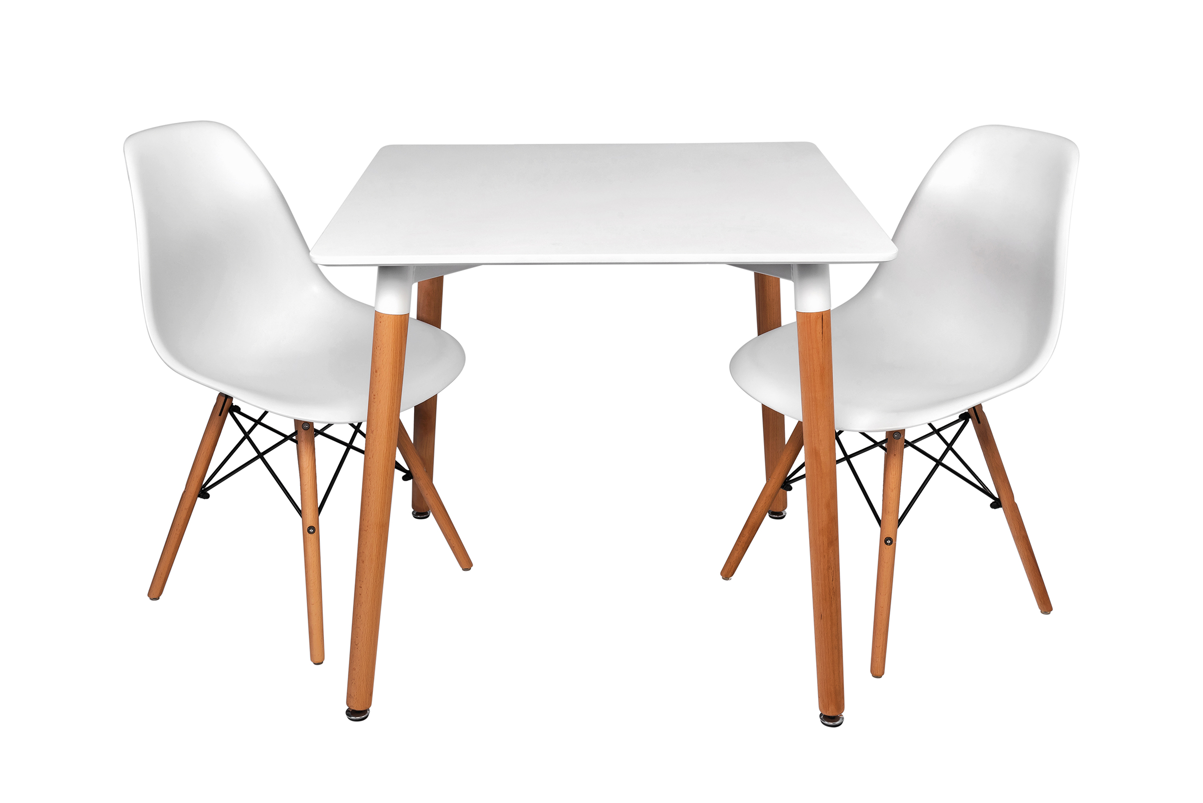 Серый обеденный стол и стулья